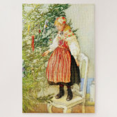Vintage Kerstmis Carl Larsson Zweeds Legpuzzel (Verticaal)