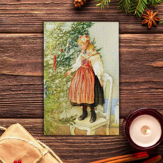Vintage Kerstmis Carl Larsson Zweeds Legpuzzel