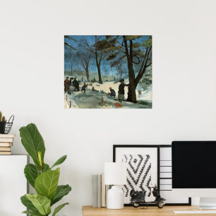 Vintage Kerstmis, Central Park in Winter Glackens Poster