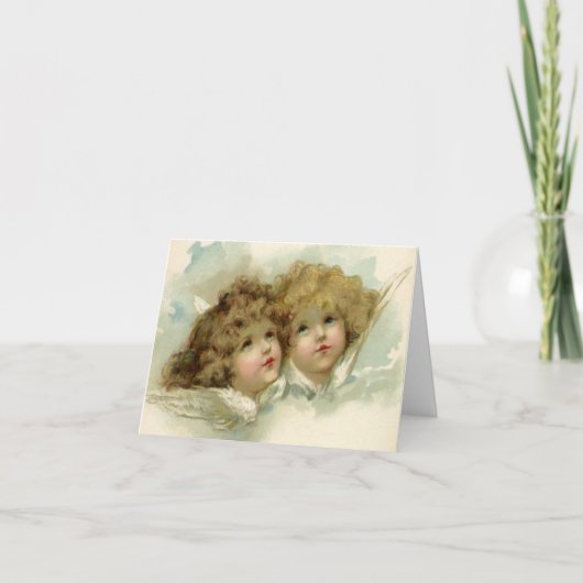 Vintage Kerstmis Dank u Bedankkaart (Voorkant)