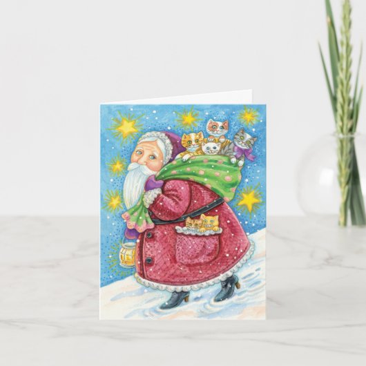 Vintage Kerstmis Dank u Bedankkaart (Voorkant)