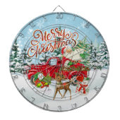Vintage Kerstmis Dartbord (Voorkant)