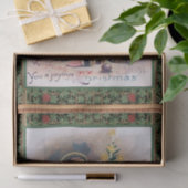 Vintage Kerstmis Engel en speelgoed Tissuepapier (Geschenk)