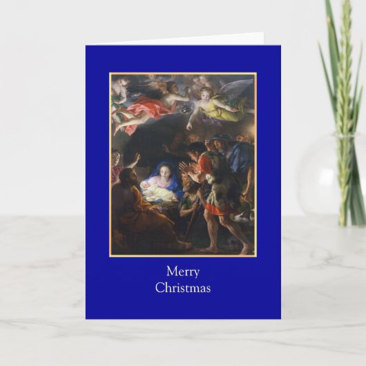 Vintage Kerstmis Feestdagen Kaart (Voorkant)