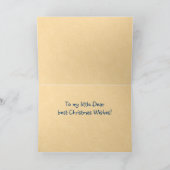 Vintage Kerstmis Feestdagen Kaart (Binnen)