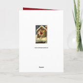 Vintage: Kerstmis - Feestdagen Kaart (Achterkant)