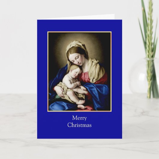 Vintage Kerstmis Feestdagen Kaart (Voorkant)