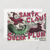 Vintage: Kerstmis - Feestdagenkaart (Voorkant / Achterkant)