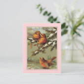 Vintage Kerstmis Feestdagenkaart (Staand voorkant)