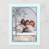 Vintage Kerstmis Feestdagenkaart (Voorkant)