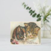 Vintage Kerstmis Feestdagenkaart (Staand voorkant)