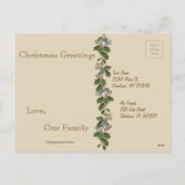 Vintage Kerstmis Groet Briefkaart (Achterkant)