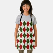 Vintage Kerstmis Harlequin Pset | Apron Schort (Insitu)