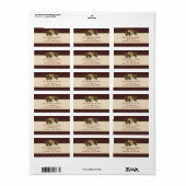 Vintage Kerstmis Holly Etiket (Full Sheet)