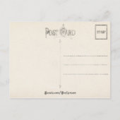 Vintage Kerstmis Holly Feestdagenkaart (Achterkant)