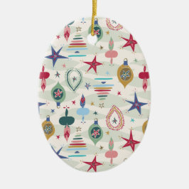 Vintage Kerstmis Keramisch Ornament