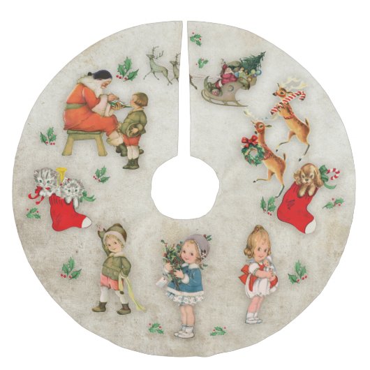 Vintage Kerstmis Kerstboom Rok (Voorkant)