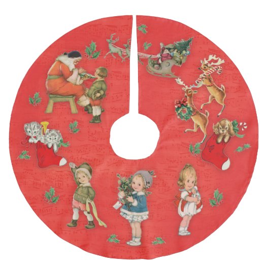 Vintage Kerstmis Kerstboom Rok (Voorkant)