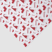 VINTAGE KERSTMIS KERSTMAN AMBACHT TISSUEPAPIER (Detail)