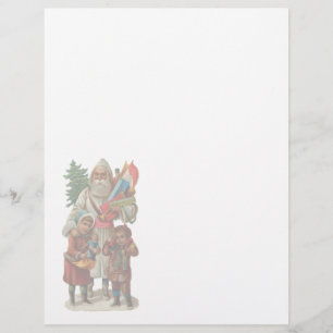 Vintage Kerstmis Letterhead Stationery