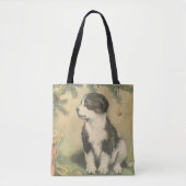 Vintage Kerstmis, luidop onder Kerstmis Draagtas (Voorkant)