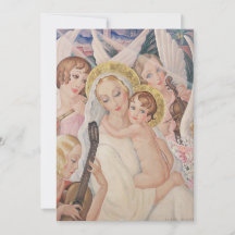Vintage Kerstmis, Madonna met kind (1935)