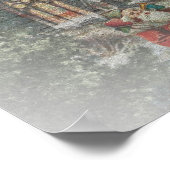 Vintage Kerstmis met kerstman Nicholas Poster (Hoek)