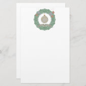 Vintage Kerstmis met weeshuis Briefpapier (Voorkant / Achterkant)