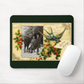 Vintage Kerstmis Mousepad Muismat (Met muis)