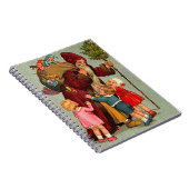 Vintage Kerstmis Notitieboek (Rechterzijde)