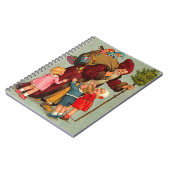 Vintage Kerstmis Notitieboek (Linkerzijde)