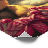 Vintage Kerstmis Pin-up Poster (Hoek)