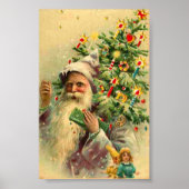 Vintage Kerstmis Poster (Voorkant)