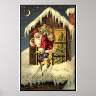 Vintage: Kerstmis - Poster