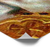 Vintage Kerstmis Saint Nicholas Poster (Hoek)