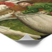 Vintage Kerstmis Saint Nicholas Poster (Hoek)