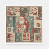 Vintage Kerstmis Servet (Voorkant)