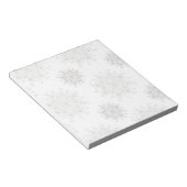 Vintage Kerstmis, Snowflakes Blizzard Pattern Notitieblok (Schuin)