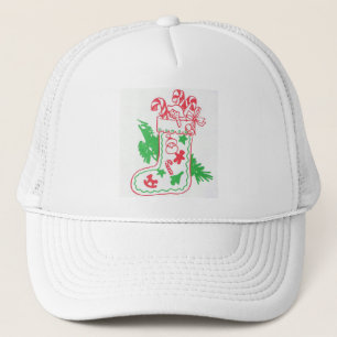 Vintage Kerstmis stoppen Trucker Pet