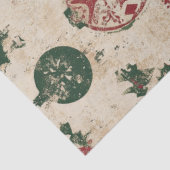 Vintage Kerstmis Tissuepapier (Detail)