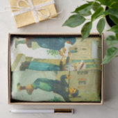 Vintage Kerstmis Tissuepapier (Geschenk)