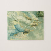 Vintage Kerstmis, Victoriaans Angels met een Bell Legpuzzel (Horizontaal)