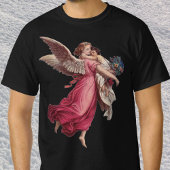 Vintage Kerstmis, Victoriaans Guardian Angel T-shirt