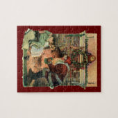 Vintage Kerstmis, Victoriaans kerstkinderen Legpuzzel (Horizontaal)