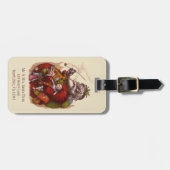 Vintage Kerstmis, Victoriaans kerstspeelgoed Bagagelabel (Voorkant horizontaal)