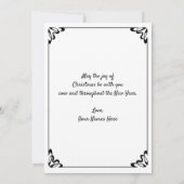 Vintage Kerstmis, Victoriaans kerstspeelgoed Kaart (Achterkant)