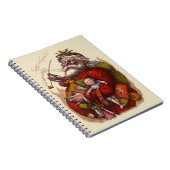 Vintage Kerstmis, Victoriaans kerstspeelgoed Notitieboek (Rechterzijde)