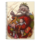 Vintage Kerstmis, Victoriaans kerstspeelgoed Notitieboek (Voorkant)