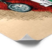 Vintage Kerstmis, Victoriaans kerstspeelgoed Poster (Hoek)