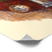 Vintage Kerstmis, Victoriaans kerstspeelgoed Poster (Hoek)